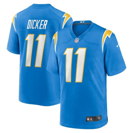 Cameron Dicker Los Angeles Chargers 2024-2025 Player Game Blue Jersey