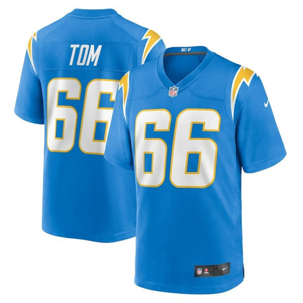Cameron Tom Los Angeles Chargers 2024-2025 Player Game Blue Jersey