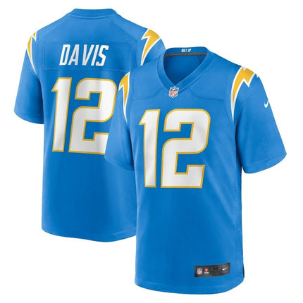 Derius Davis Los Angeles Chargers 2024-2025 Player Game Blue Jersey