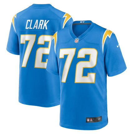 Jerrod Clark Los Angeles Chargers 2024-2025 Player Game Blue Jersey