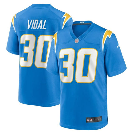 Kimani Vidal Los Angeles Chargers 2024-2025 Player Game Blue Jersey