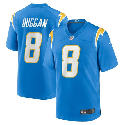 Max Duggan Los Angeles Chargers 2024-2025 Player Game Blue Jersey