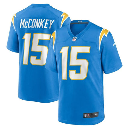 Ladd McConkey Los Angeles Chargers 2024-2025 Player Game Blue Jersey
