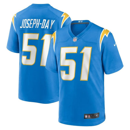 Sebastian Joseph-Day Los Angeles Chargers 2024-2025 Player Game Blue Jersey