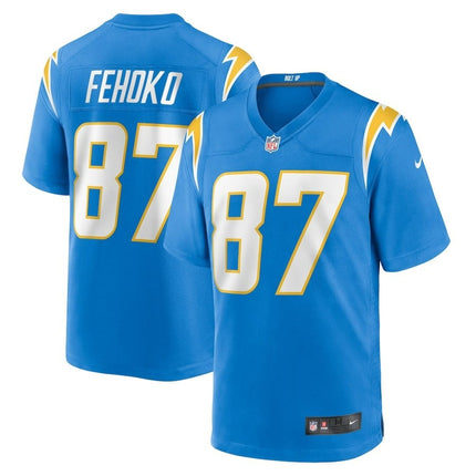 Simi Fehoko Los Angeles Chargers 2024-2025 Player Game Blue Jersey