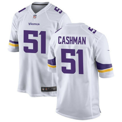 Blake Cashman Minnesota Vikings 2024-2025 White Game Jersey