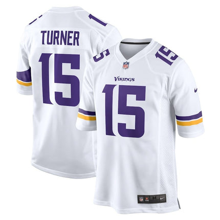 Dallas Turner Minnesota Vikings 2024-2025 White Game Jersey
