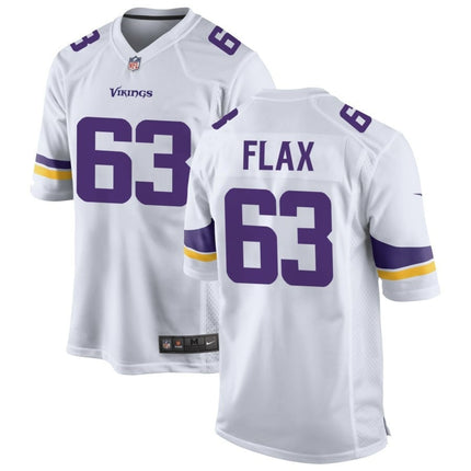 Jeremy Flax Minnesota Vikings 2024-2025 White Game Jersey