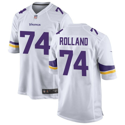Spencer Rolland Minnesota Vikings 2024-2025 White Game Jersey