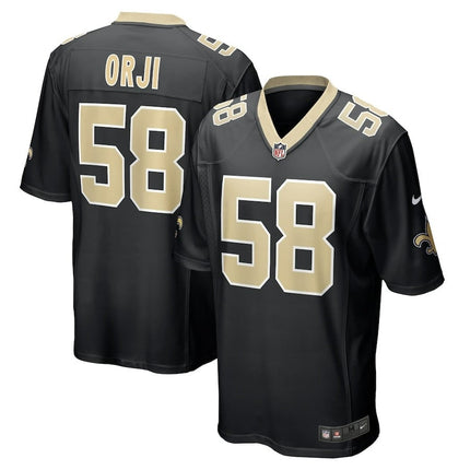 Anfernee Orji New Orleans Saints 2024-2025 Black Team Game Jersey