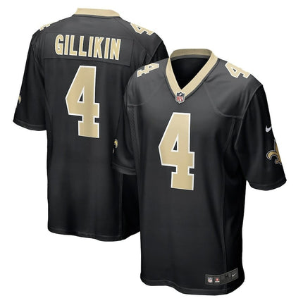 Blake Gilikin New Orleans Saints 2024-2025 Black Team Game Jersey