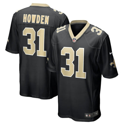 Jordan Howden New Orleans Saints 2024-2025 Black Team Game Jersey