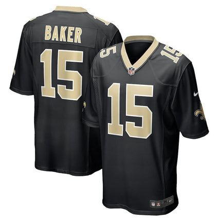 Kawaan Baker New Orleans Saints 2024-2025 Black Team Game Jersey