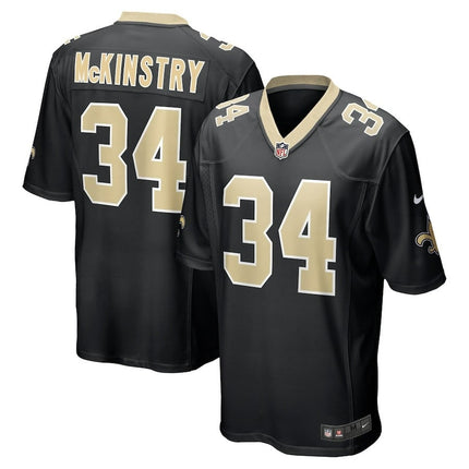 Ga'Quincy McKinstry New Orleans Saints 2024-2025 Black Team Game Jersey