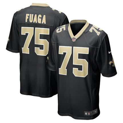 Taliese Fuaga New Orleans Saints 2024-2025 Black Team Game Jersey