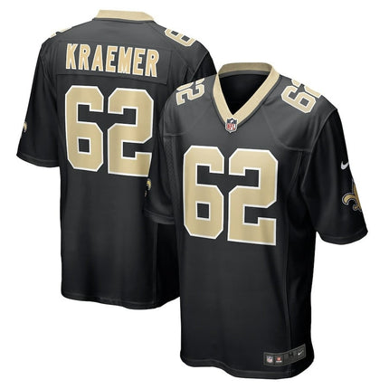 Tommy Kraemer New Orleans Saints 2024-2025 Black Team Game Jersey