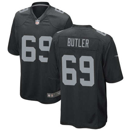 Adam Butler Las Vegas Raiders 2024-2025 Black Game Jersey
