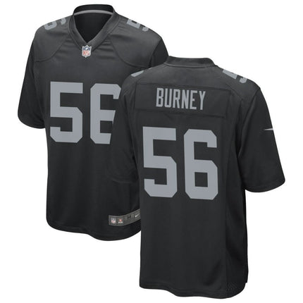 Amari Burney Las Vegas Raiders 2024-2025 Black Game Jersey