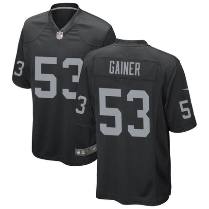 Amari Gainer Las Vegas Raiders 2024-2025 Black Game Jersey