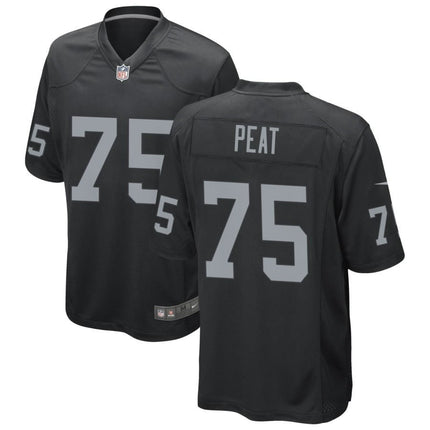 Andrus Peat Las Vegas Raiders 2024-2025 Black Game Jersey