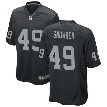 Charles Snowden Las Vegas Raiders 2024-2025 Black Game Jersey
