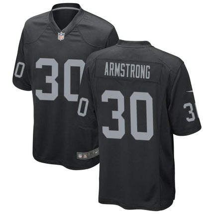 Cornell Armstrong Las Vegas Raiders 2024-2025 Black Game Jersey