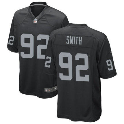 Elerson Smith Las Vegas Raiders 2024-2025 Black Game Jersey