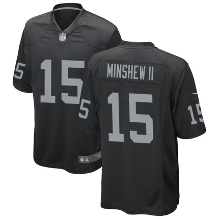 Gardner Minshew II Las Vegas Raiders 2024-2025 Black Game Jersey