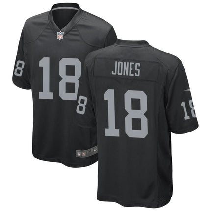 Jack Jones Las Vegas Raiders 2024-2025 Black Game Jersey