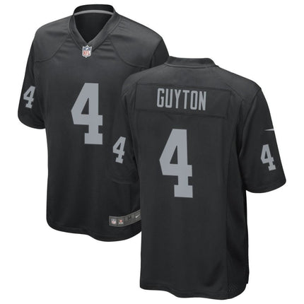 Jalen Guyton Las Vegas Raiders 2024-2025 Black Game Jersey
