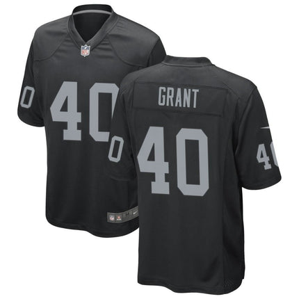 Jaydon Grant Las Vegas Raiders 2024-2025 Black Game Jersey