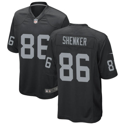 John Shenker Las Vegas Raiders 2024-2025 Black Game Jersey