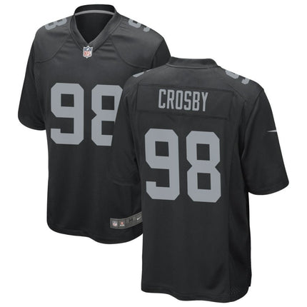 Maxx Crosby Las Vegas Raiders 2024-2025 Black Game Jersey