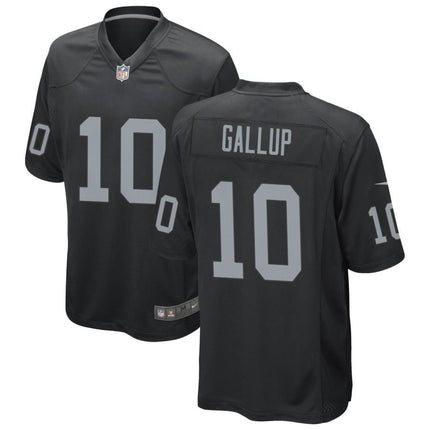 Michael Gallup Las Vegas Raiders 2024-2025 Black Game Jersey