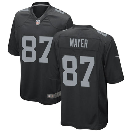 Michael Mayer Las Vegas Raiders 2024-2025 Black Game Jersey