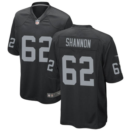 Noah Shannon Silvera Las Vegas Raiders 2024-2025 Black Game Jersey