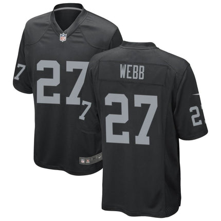 Sam Webb Las Vegas Raiders 2024-2025 Black Game Jersey