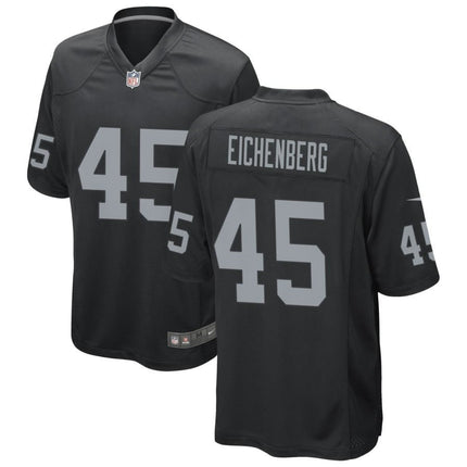 Tommy Eichenberg Las Vegas Raiders 2024-2025 Black Game Jersey