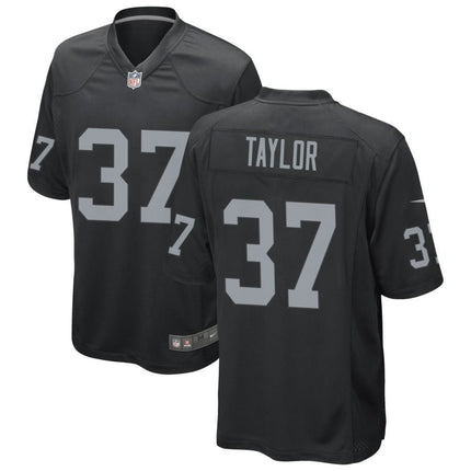 Trey Taylor Las Vegas Raiders 2024-2025 Black Game Jersey