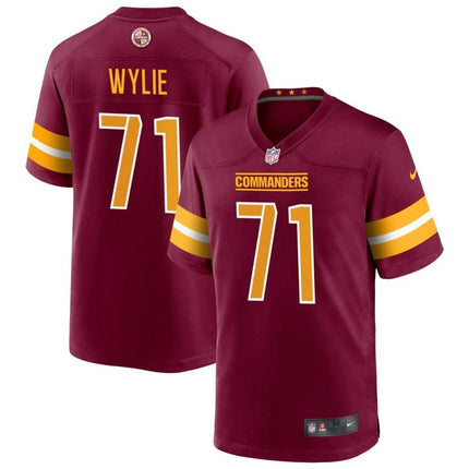 Andrew Wylie Washington Commanders 2024-2025 Burgundy Game Player Jersey