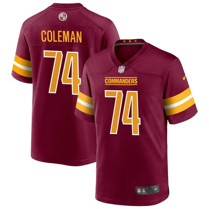 Brandon Coleman Washington Commanders 2024-2025 Burgundy Game Player Jersey