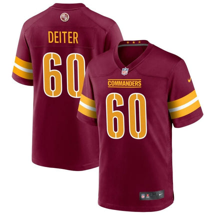 Michael Deiter Washington Commanders 2024-2025 Burgundy Game Player Jersey