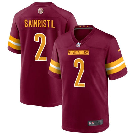 Mike Sainristil Washington Commanders 2024-2025 Burgundy Game Player Jersey