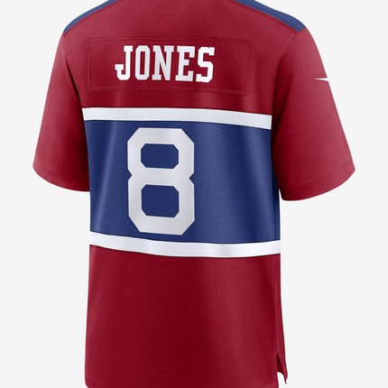 Daniel Jones New York Giants 2024-2025 Red Game Jersey