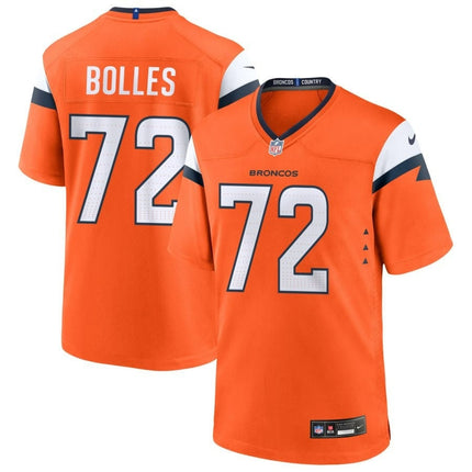 Garett Bolles Denver Broncos 2024-2025 Orange Game Jersey
