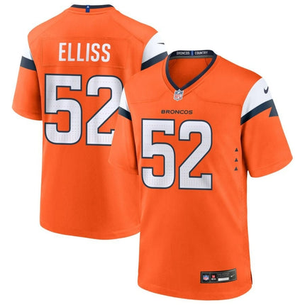 Jonah Elliss Denver Broncos 2024-2025 Orange Game Jersey