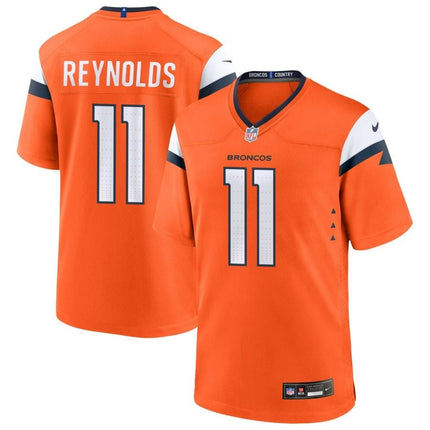 Josh Reynolds Denver Broncos 2024-2025 Orange Game Jersey
