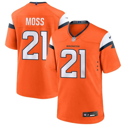 Riley Moss Denver Broncos 2024-2025 Orange Game Jersey
