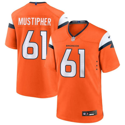 Samaje Perine Denver Broncos 2024-2025 Orange Game Jersey