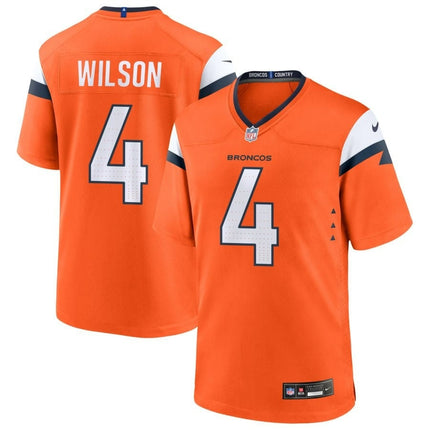 Zach Wilson Denver Broncos 2024-2025 Orange Game Jersey